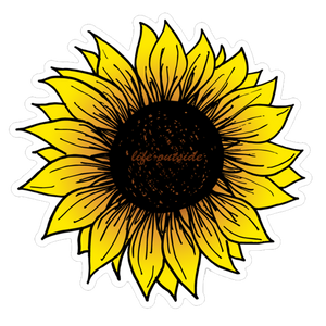 Life Outside Sunflower Sticker