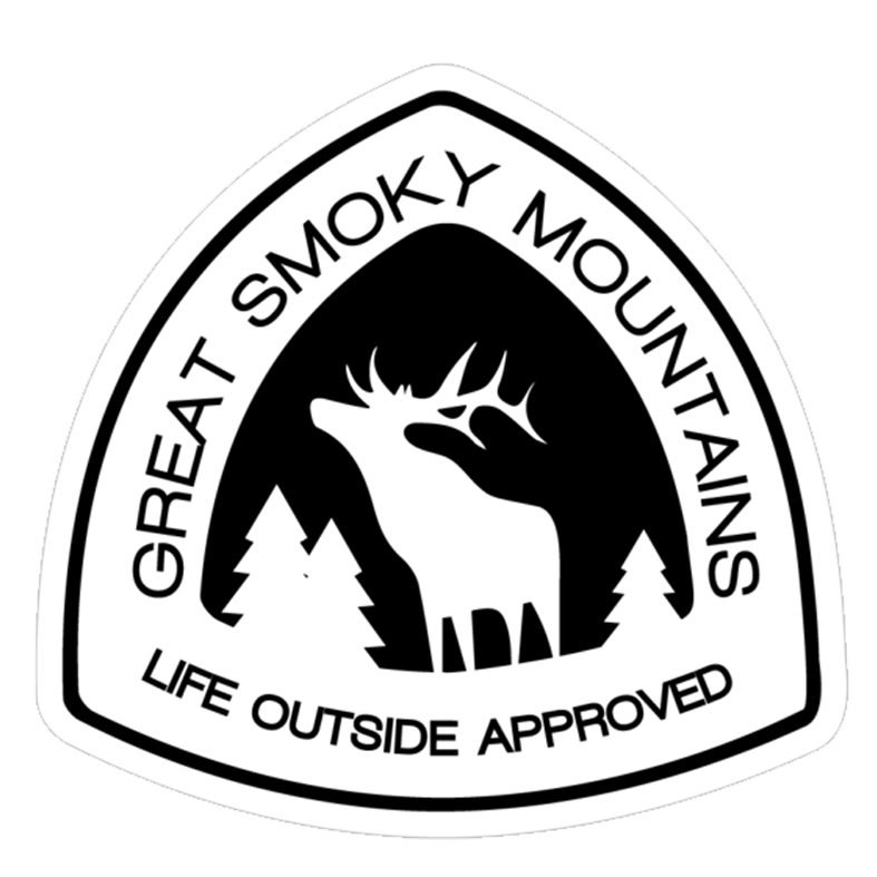 Great Smoky Mountains Elk Patch Sticker