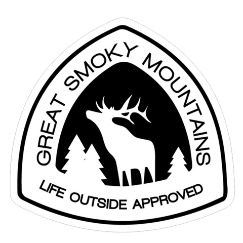 Great Smoky Mountains Elk Patch Sticker