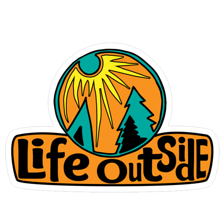 70s Life Outside Sticker