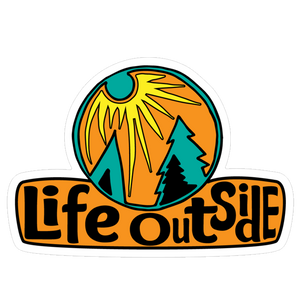 70s Life Outside Sticker
