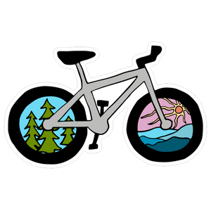 Bike More Outdoors Sticker