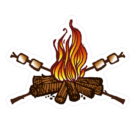 Marshmallow Campfire Sticker