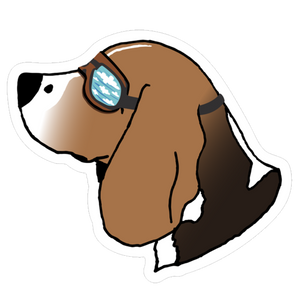 Head in the Clouds Beagle Sticker
