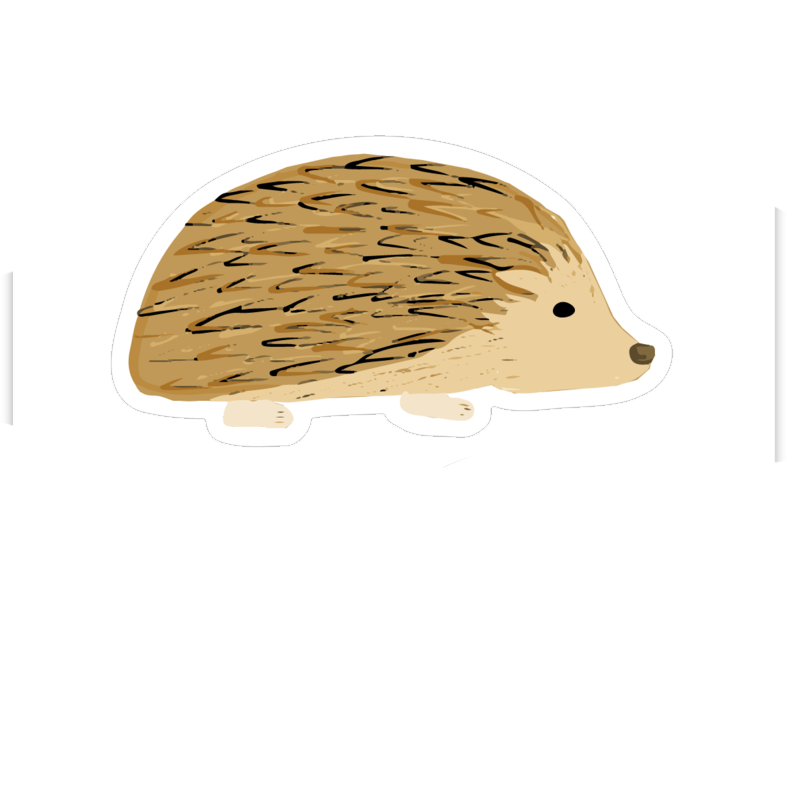 Hedgar the Hedgehog Sticker