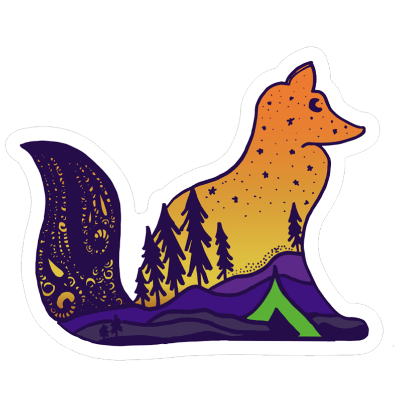 Mountain Firefox Sticker