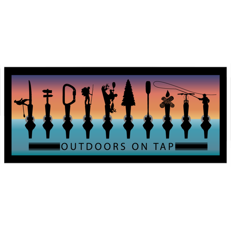 Outdoors on Tap Ocean Sticker