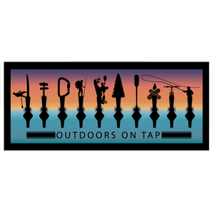 Outdoors on Tap Ocean Sticker