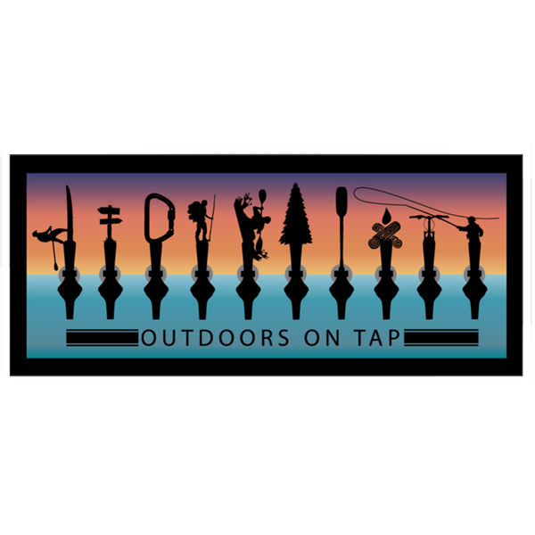 Outdoors on Tap Ocean Sticker