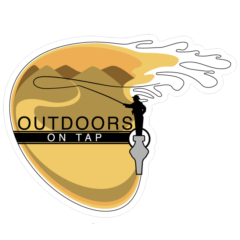 Outdoors on Tap Fly Fishing Sticker