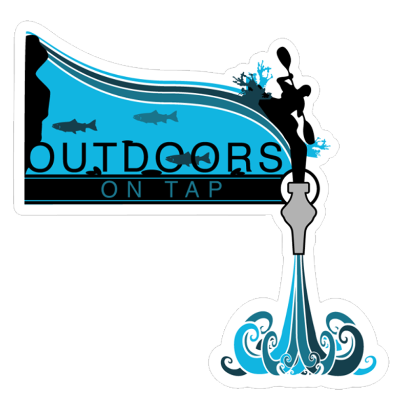 Outdoors on Tap Kayaking Sticker