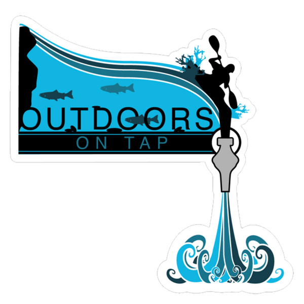 Outdoors on Tap Kayaking Sticker