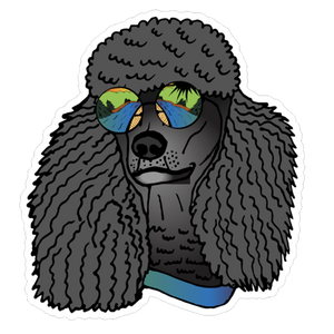 Paddle on Poodle Sticker