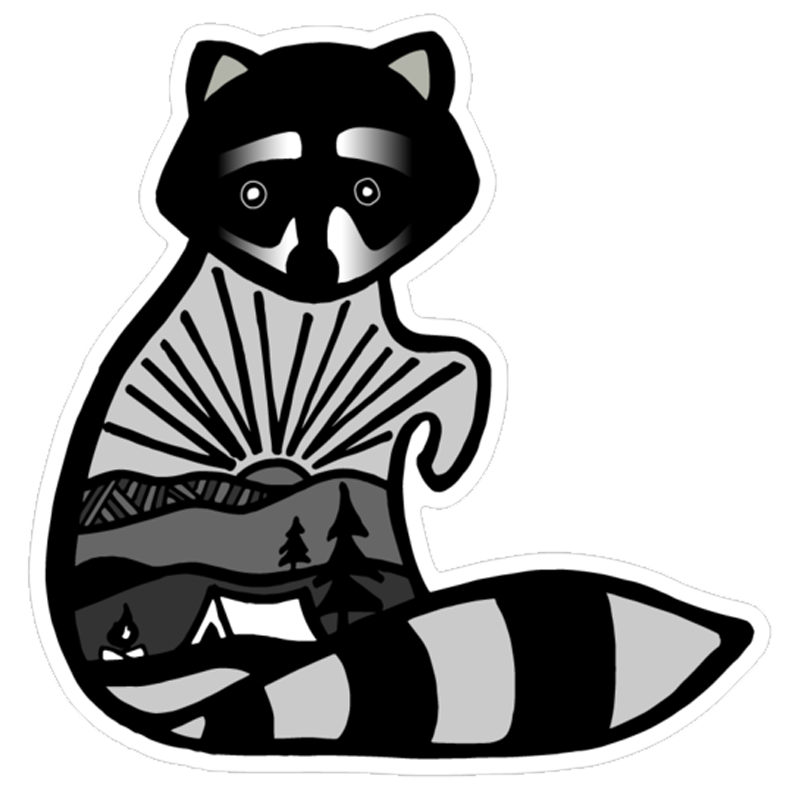 Rusty the Raccoon Sticker