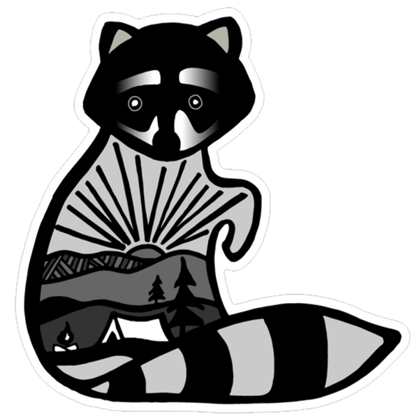 Rusty the Raccoon Sticker