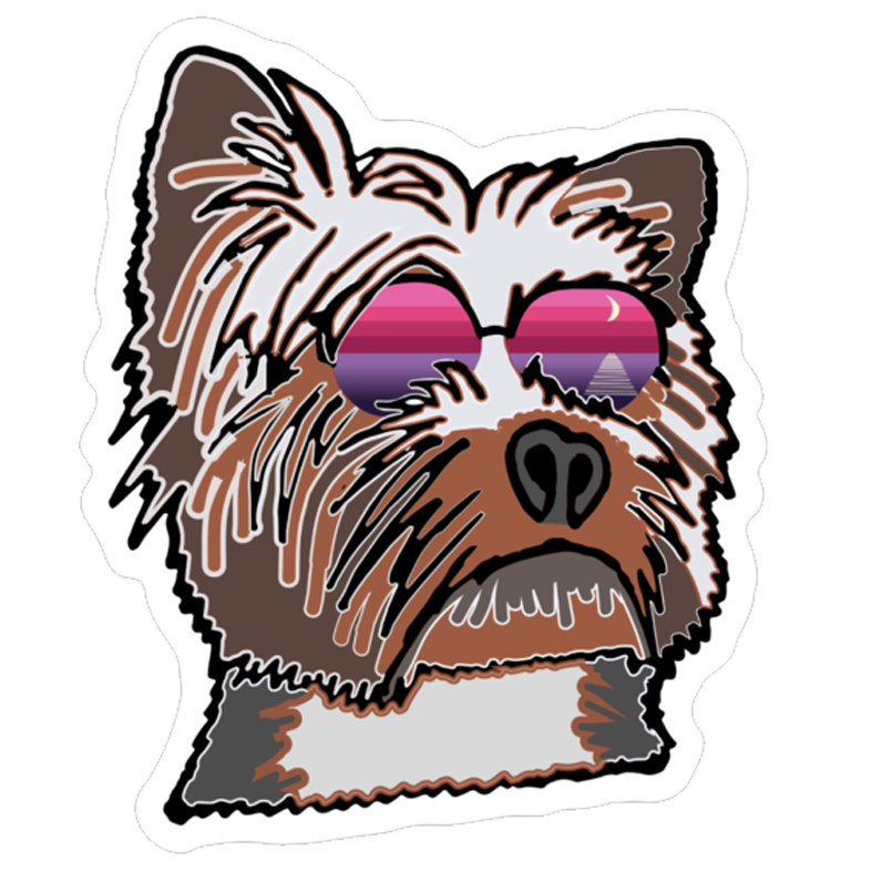 Max the Yorkie Sticker