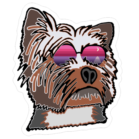 Max the Yorkie Sticker
