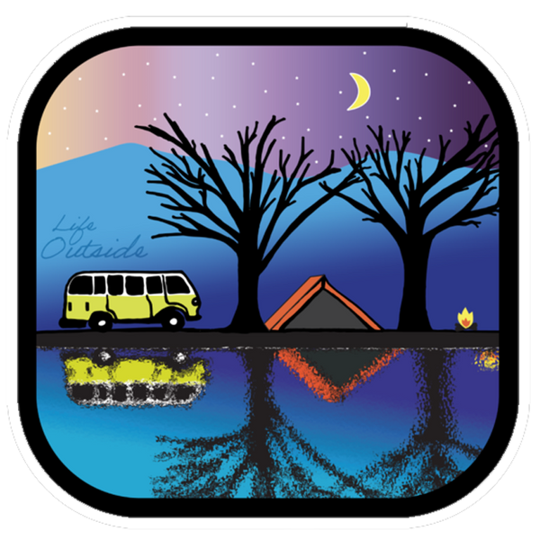 Life Outside Reflecting Pond Sticker