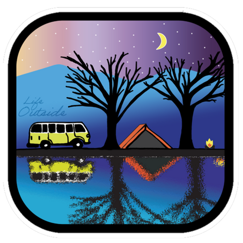 Life Outside Reflecting Pond Sticker