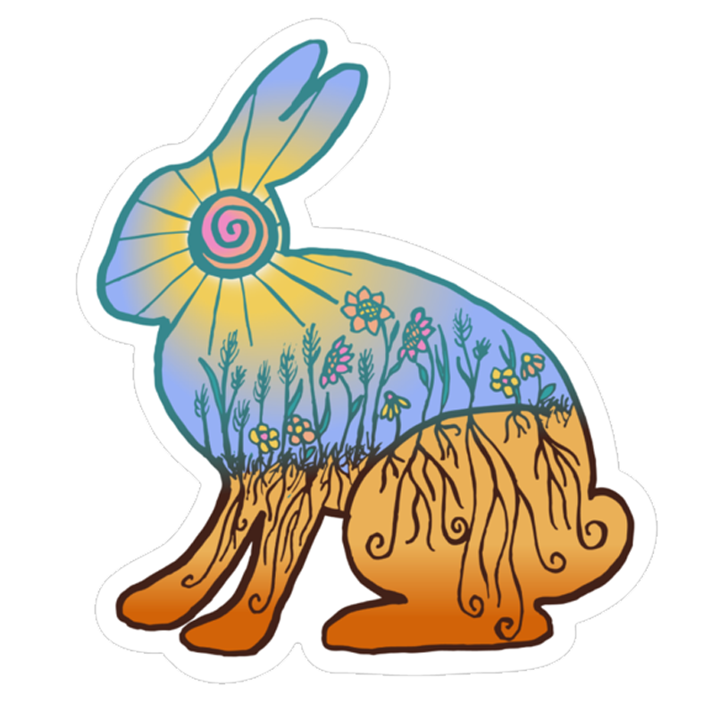 Spring Bunny Sticker