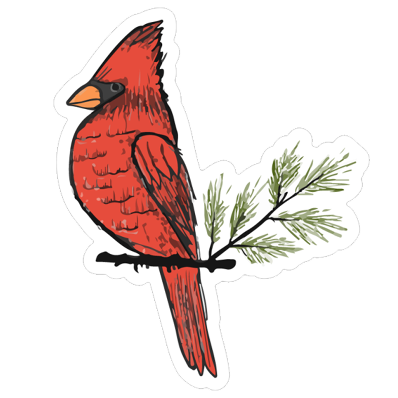 Charlie the Cardinal Sticker