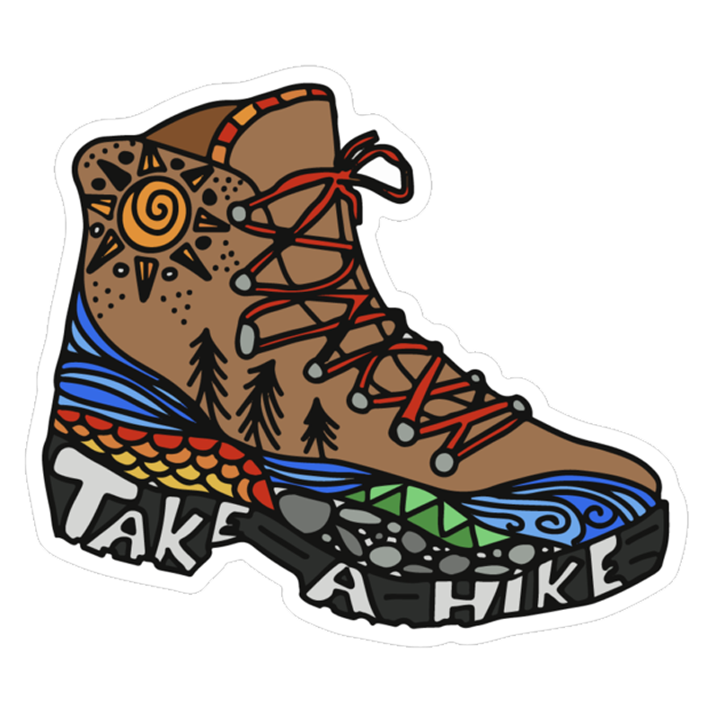 Take a Hike Boot Sticker