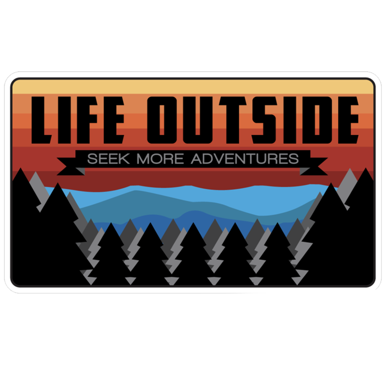 Life Outside Mtn Range Sticker
