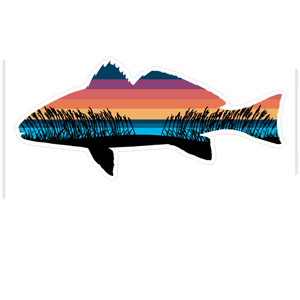 Red Drum Beach Sticker