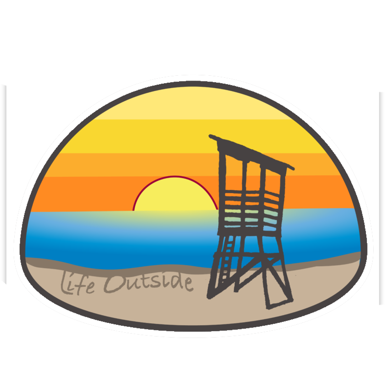 Lifeguard Tower Sticker