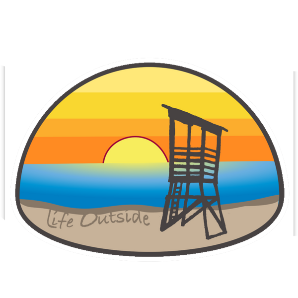 Lifeguard Tower Sticker