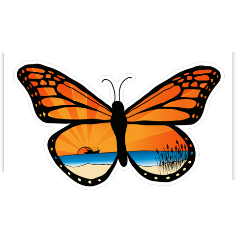 Coastal Butterfly Sticker