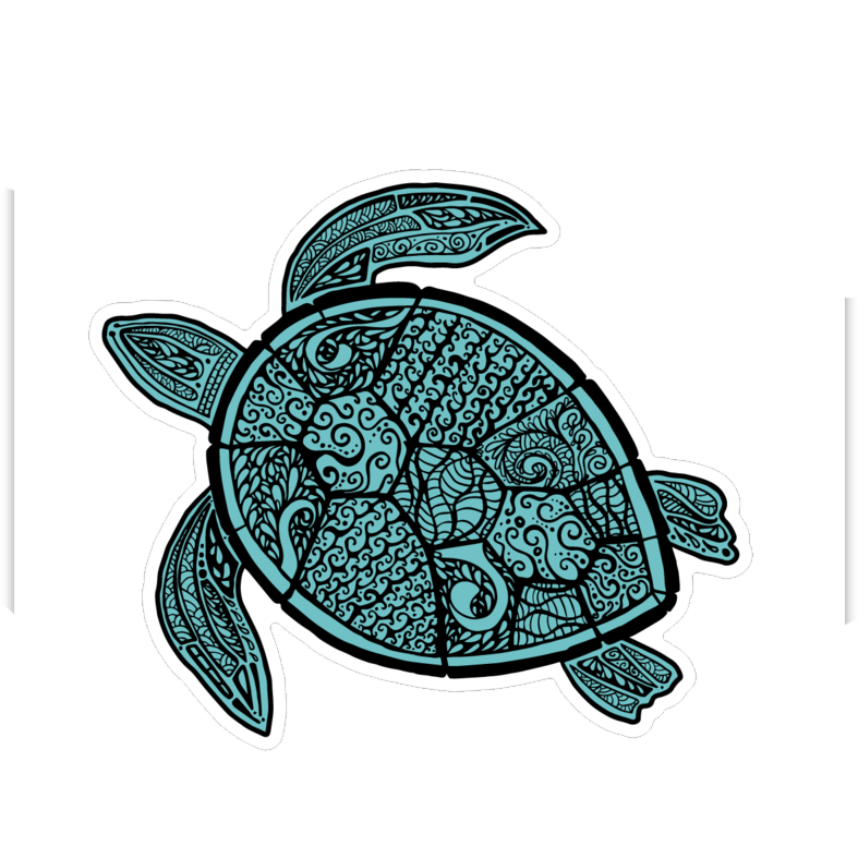 Coastal Sea Turtle Sticker
