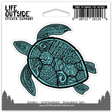 Coastal Sea Turtle Sticker