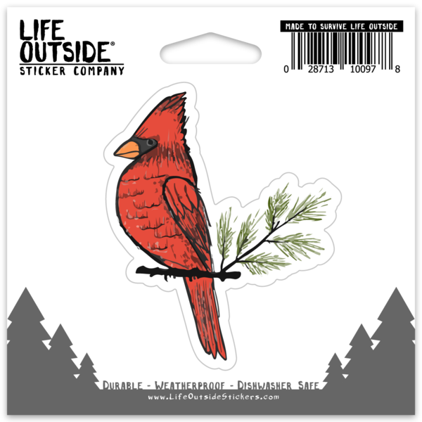 Charlie the Cardinal Sticker