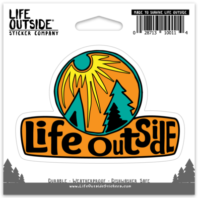 70s Life Outside Sticker