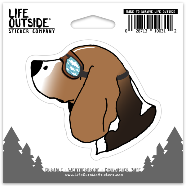 Head in the Clouds Beagle Sticker