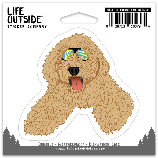 Sunny the Golden Doodle Sticker