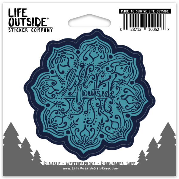 Life Outside Sharpie Art Flower Sticker