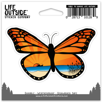 Coastal Butterfly Sticker