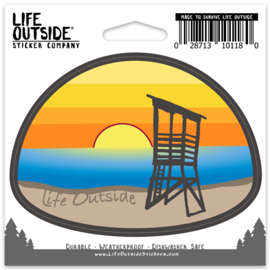 Lifeguard Tower Sticker