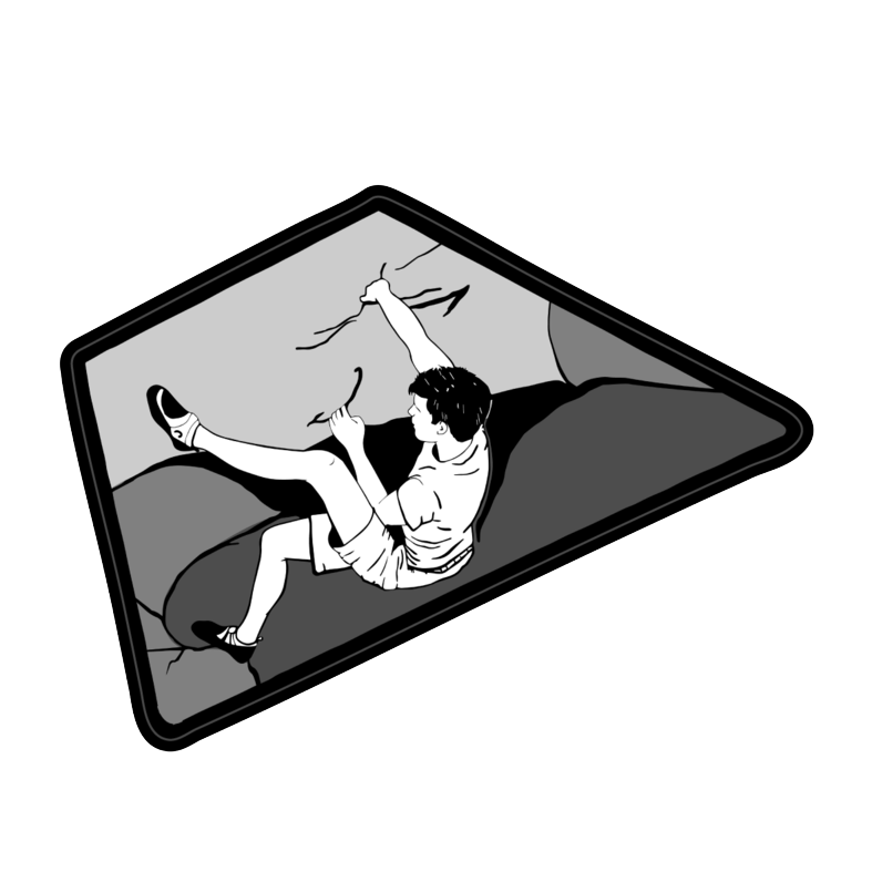 Bouldering Sticker
