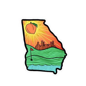 Peachy Georgia Sticker