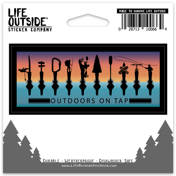 Outdoors on Tap Ocean Sticker