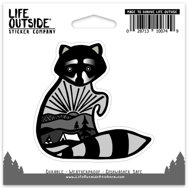Rusty the Raccoon Sticker
