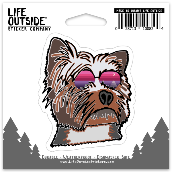 Max the Yorkie Sticker
