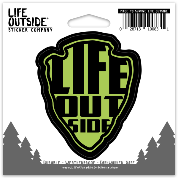 Life Outside Arrowhead Text Sticker
