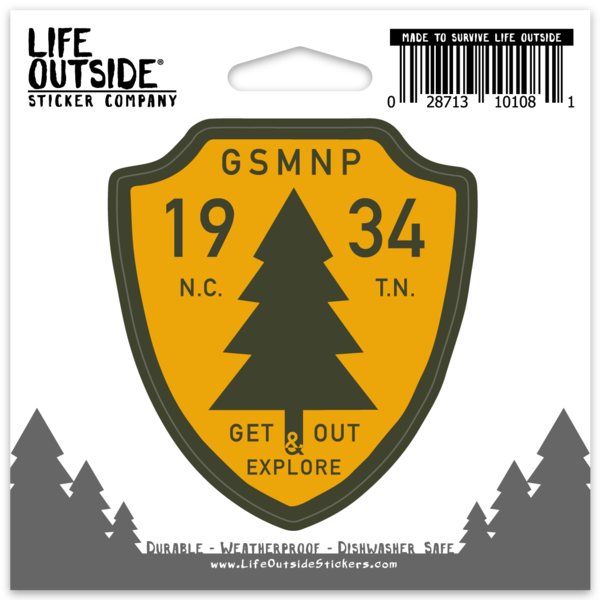 GSMNP - Established 1934 Shield Sticker