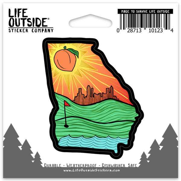 Peachy Georgia Sticker