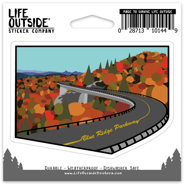 Blue Ridge Parkway Fall Viaduct Sticker