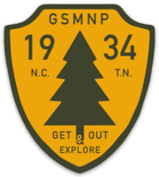 GSMNP - Established 1934 Shield Sticker